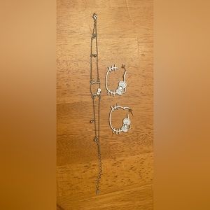 Hello Kitty bracelet and earrings set